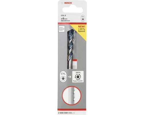 Vrták do kamene Bosch CYL-5, průměr 8 mm
