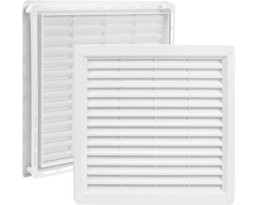 Čtvercová větrací mřížka se sítí proti hmyzu