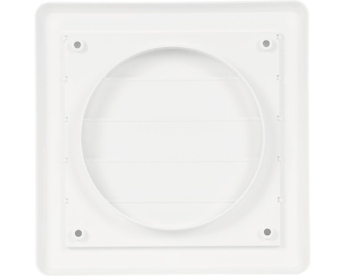 Čtvercový talířový ventil z plastu s kulatým otvorem pro montáž na stěnu nebo strop