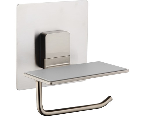 Držák toaletního papíru s poličkou z kovu