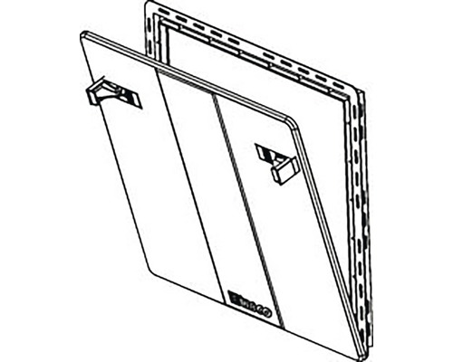 Nástěnná revizní dvířka pro montáž na stěnu