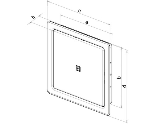 Revizní dvířka s rozměry