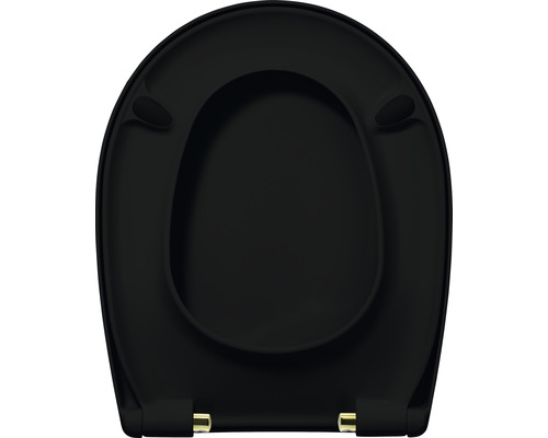 Černé záchodové prkénko