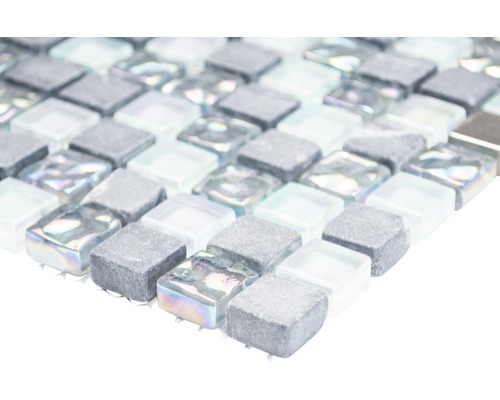 Mozaiková dlaždice ze skla a kamene