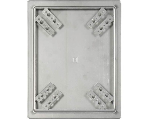 Obdélníková zapuštěná krabice s upevňovacími prvky