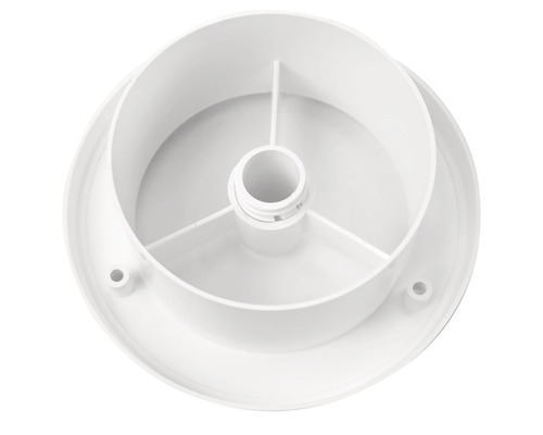 Kulatý talířový ventil pro stropní připojení z plastu
