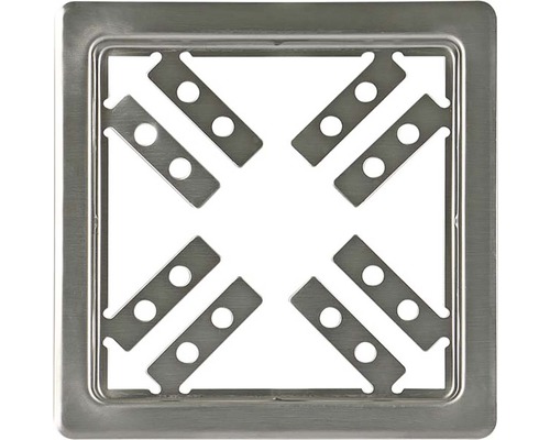 Čtvercový podlahový odtok z kovu