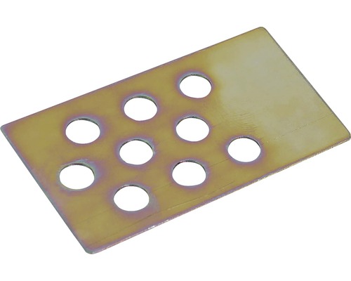 Kovová deska s devíti otvory