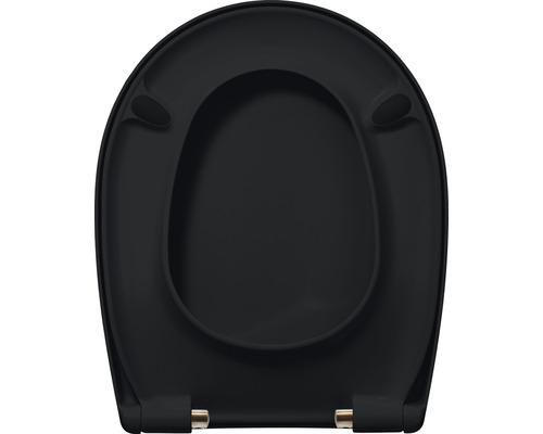 Černé záchodové prkénko