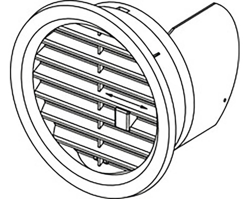 Kulatý talířový ventil pro ventilační systémy