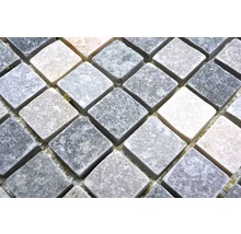 Mozaika z přírodního kamene XQM 10XS 30,5x32,5 cm béžová/šedá-thumb-2