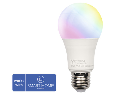 LED žárovka Flair ViYu E27 9,5W/60W 806lm 1800-6500K kompatibilní se SMART HOME by hornbach LED žárovka Flair ViYu E27 9,5W/60W 806lm 1800-6500K kompatibilní se SMART HOME by hornbach