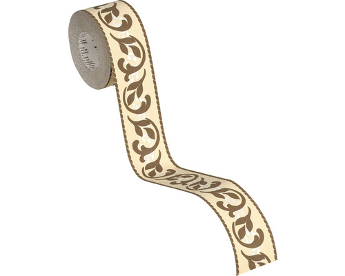 Ozdobná bordura s květinovým vzorem na roli