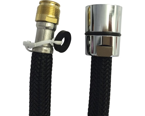 Sprchová hadice s mosaznými a chromovými přípojkami