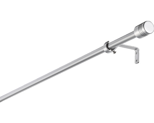 Záclonová tyč válec, stříbrná, Ø 16 mm, vytahovací 100-200 cm