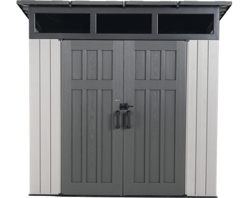 Zahradní kůlna s dvoukřídlými dveřmi a světlíkem