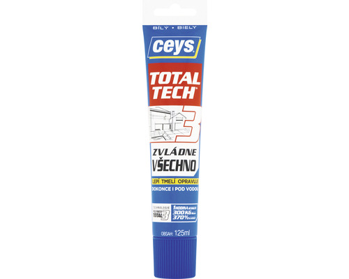 Lepidlo a tmel Ceys Total Tech express bílý 125 ml Ceys Total Tech univerzální lepidlo, tuba 125 ml