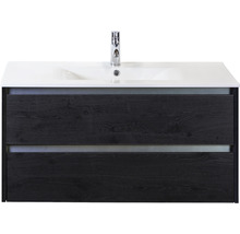 Koupelnový nábytkový set Sanox Dante barva čela black oak ŠxVxH 101 x 52 x 46 cm s keramickým umyvadlem