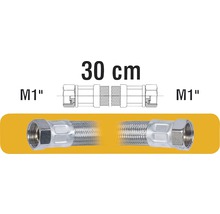 Flexibilní hadice, délka 30 cm, velikost připojení M1 palce