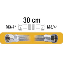 Flexibilní připojovací hadice, délka 30 cm, s připojením M3/4 palce