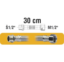 Flexibilní hadice F1/2xM1/2x30cm, vnější d 17mm-thumb-0