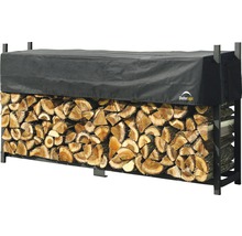 Stojan na dřevo ShelterLogic 239 x 36,3 x 118,9 cm ocelový černý s plachtou