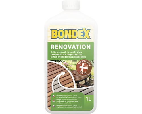 BONDEX Renovation (Holz Neu) 1L - čistící prostředek na zašlé dřevo-0
