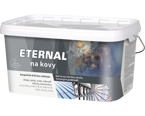 Barva na kov Eternal antikorozní 407 červeno-hnědý 5 kg Kbelík s barvou na kov