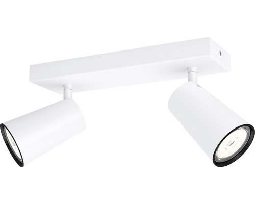 LED bodové osvětlení Philips 50572/31/PN PAISLEY GU10 2x3,5W 2x360lm 2700K bílé Stropní svítidlo se dvěma reflektory