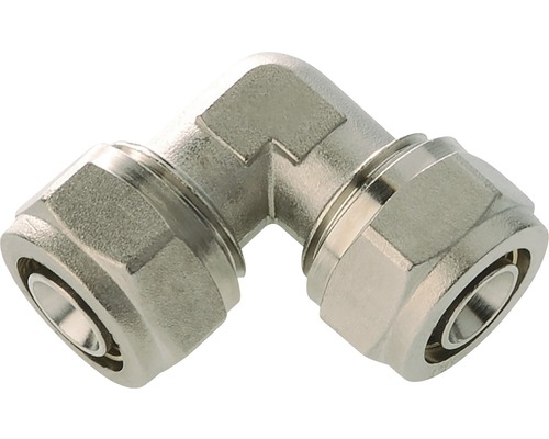 Rohová trubková spojka z kovu