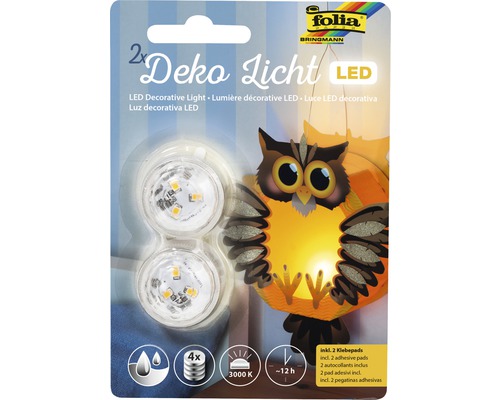 LED dekorativní světlo 2 ks + 2 samolepicí podložky