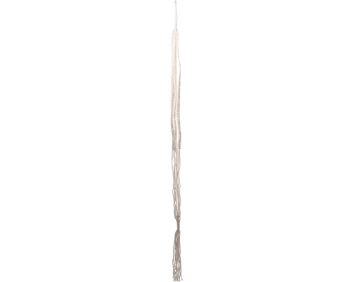 Makramé závěs na květináč bavlněný 120 cm bílý