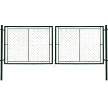 Brána PILECKÝ Ideal 360 x 175 cm dvoukřídlá zelená vč. ok pro visací zámek-thumb-0