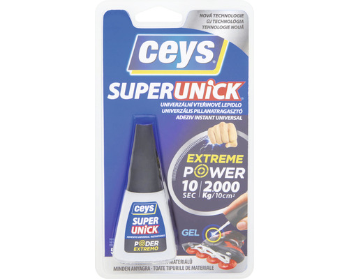 Lepidlo vteřinové Ceys SuperUnick se štětcem 5 g Balení univerzálního lepidla Ceys Super Unick