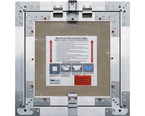 Revizní klapka s návodem k montáži