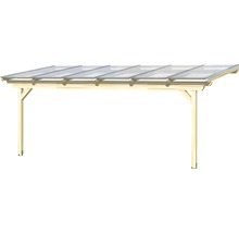 Dřevěný carport s průsvitnou střechou