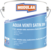 Barevný lak Modulan Aqua Venti Satin 3in1 hedvábně matný Bílá 2,5 l-thumb-0