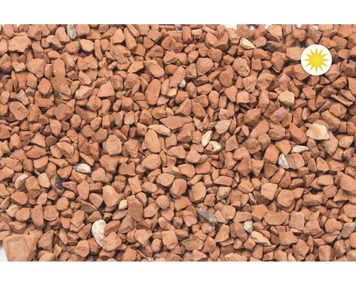 Detailní záběr cihlové drti