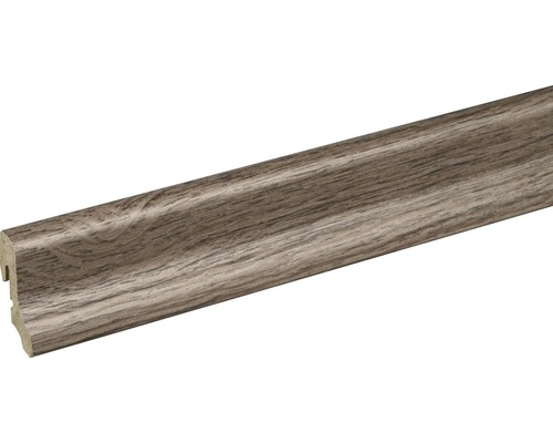 Soklová lišta Skandor Pinus šedá FU18L 18,5x38,5x2400 mm Podlahová lišta s dřevěným dekorem