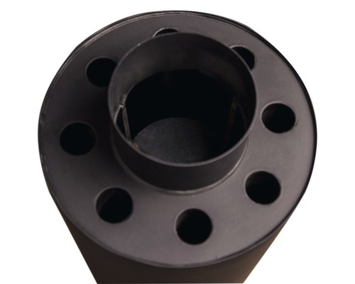 Kovová komínová rozeta s otvory pro kouřovody