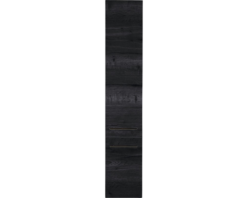 Koupelnová skříňka vysoká Sanox Straight dub černý 35 x 160 x 35 cm