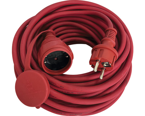 Prodlužovací kabel HO5RR-F IP44 25m schuko/schuko červený