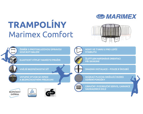 Produktové informace o trampolíně Marimex Comfort