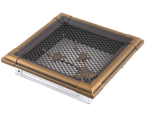 Čtvercová mřížka přívodu vzduchu s motivem listů