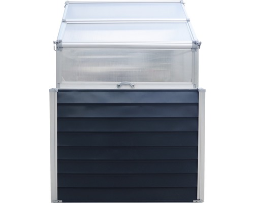 Vyvýšený záhon s nástavcem z plastu a dřeva