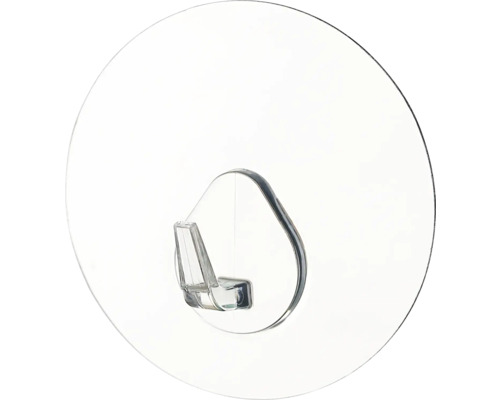 Průhledný lepicí háček pro upevnění na hladké povrchy