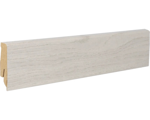 Podlahová lišta MDF 22 x 60 x 2600 mm jasan perlový Dřevěná podlahová lišta