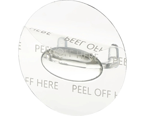 Průhledný lepicí háček pro montáž na stěnu