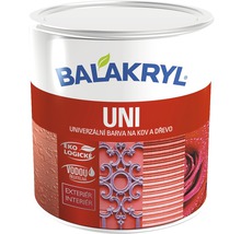 Univerzální barva na kov a dřevo BALAKRYL lesk 0830 červený 0,7 kg ekologicky šetrné-thumb-0