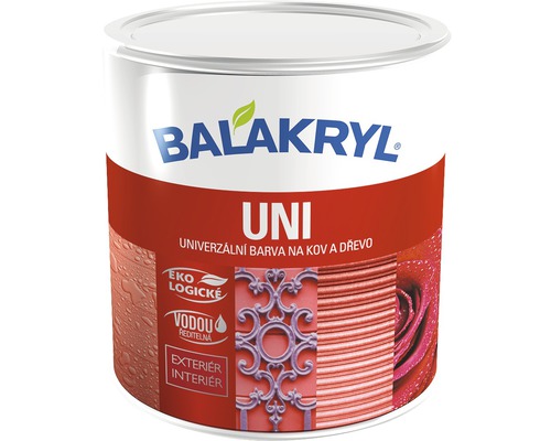 Univerzální barva na kov a dřevo BALAKRYL lesk 0250 palisandr 0,7 kg ekologicky šetrné